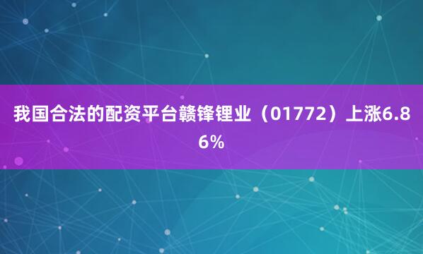 我国合法的配资平台赣锋锂业（01772）上涨6.86%